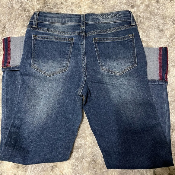 🔥🔥ADORABLE Vigoss ankle straight super stretch regular ride girls jeans size 8 - Picture 7 of 9